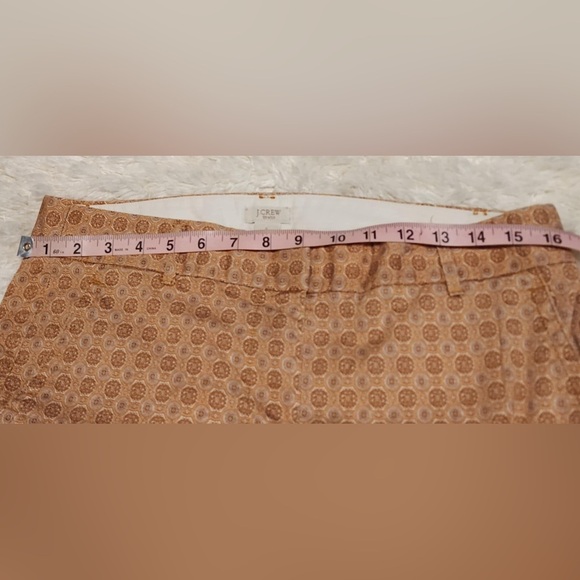 J. Crew Women’s Stretch City Fit Size 8 Print Trousers EUC - Picture 4 of 9